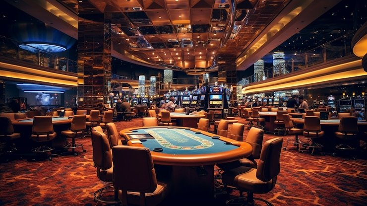 ojol slot live-dealer studio showing professional HD camera setup and dealer at baccarat table